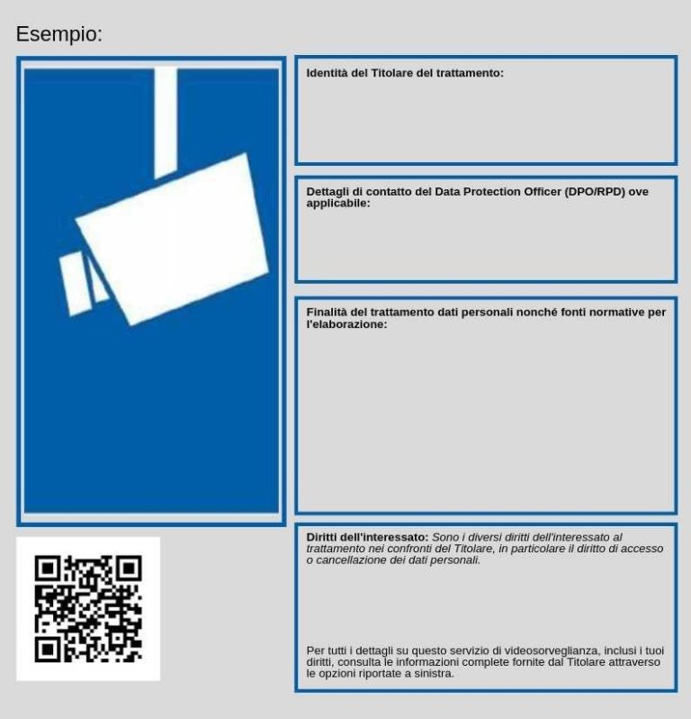 Cartello Avviso Videosorveglianza GDPR Personalizzabile – Stampato In Germania, Resistente UV