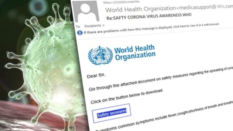 Coronavirus phishing malspam news analysis