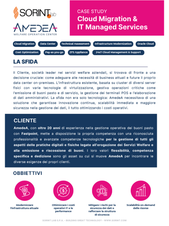 Cloud Migration & IT Managed Services: riduzione dei costi e sicurezza a lungo termine