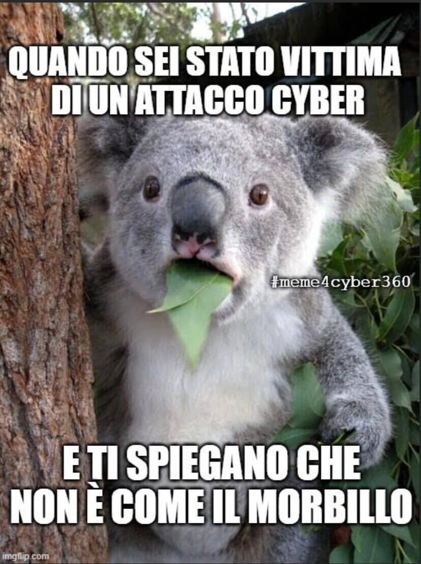 L'attacco cyber non è come il morbillo!